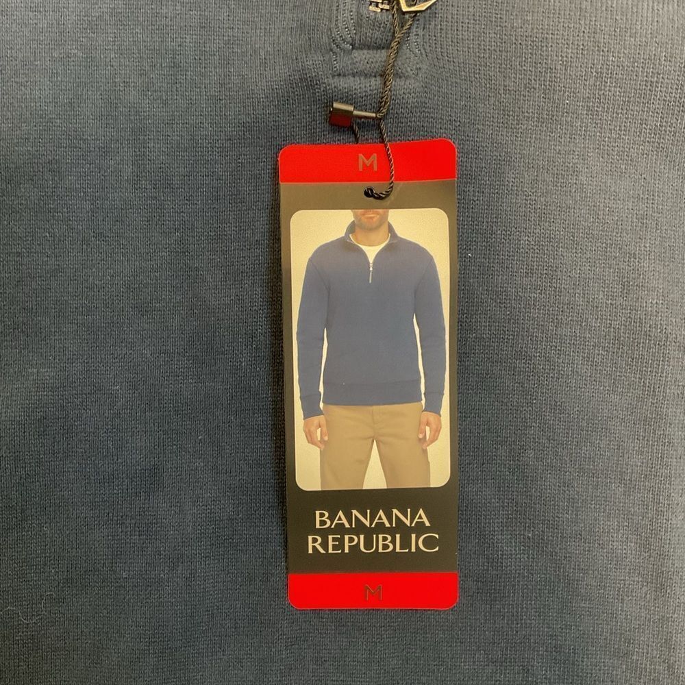 Banana Republic Navy 1/4 Zip Pullover